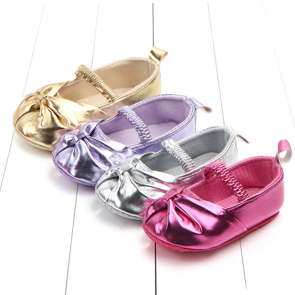 BowCharm Leather Baby Shoes