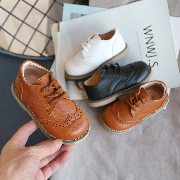 Boys Leather Shoes British Style