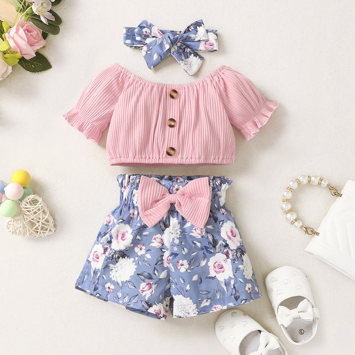 Baby Girl Outfit 3-Piece Set - MomChecklist