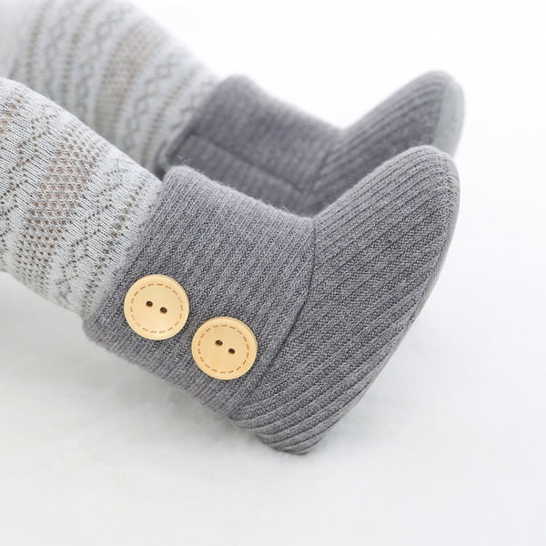 Autumn And Winter Baby Wool Soft Bottom Cotton Boots Keep Warm