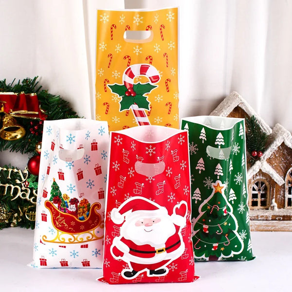 10-50pcs Christmas Candy Treat Bags