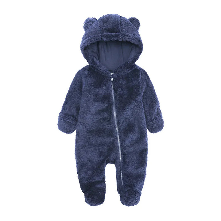 Boy Bear Jumpsuit Long Sleeve Kids Bodysuit - MomChecklist