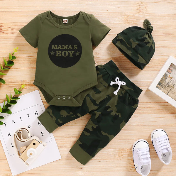 3PCS Baby and Toddler Boy Summer Outfits