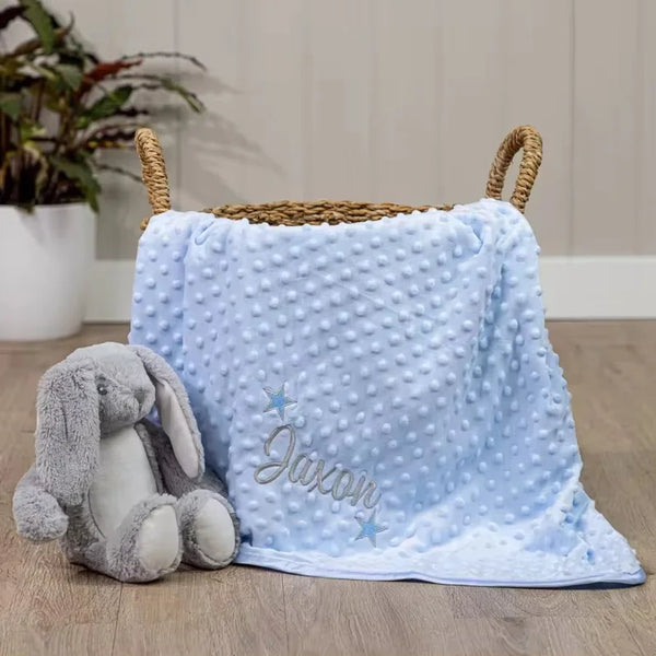 Personalized Name Baby Thermal Blanket Knitting Blanket