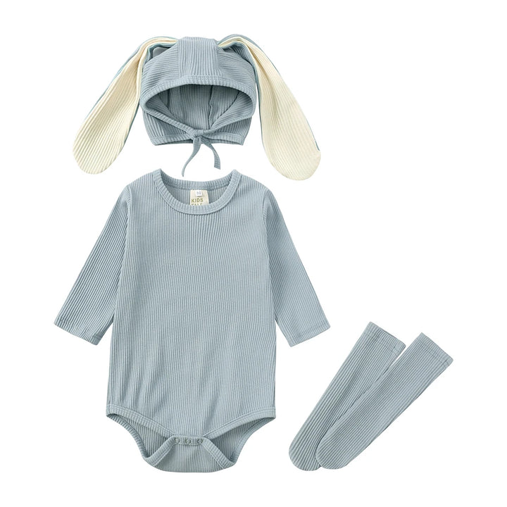 blue Baby Rabbit Easter Romper - MomChecklist.com