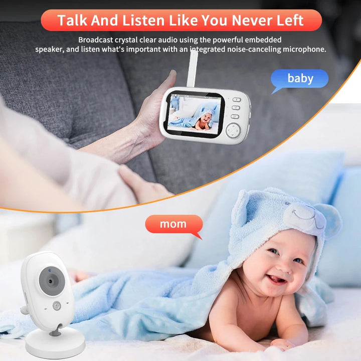 Wireless  Baby Monitor Night Vision - 2 Way Audio Talk Baby Security Camera - MomChecklist