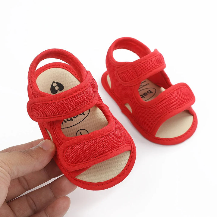 Red Toddler Summer Breeze Cloth Sandals - MomChecklist