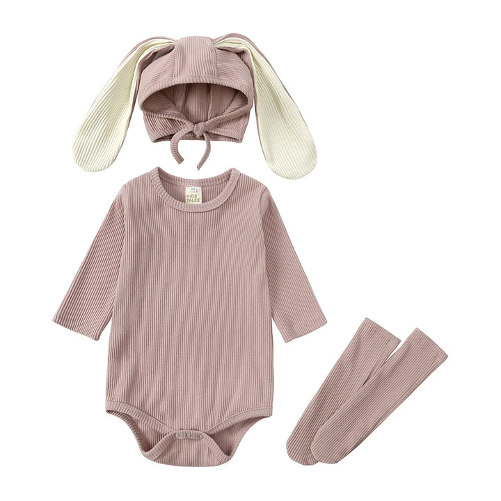 Brown Baby Rabbit Easter Romper - MomChecklist.com