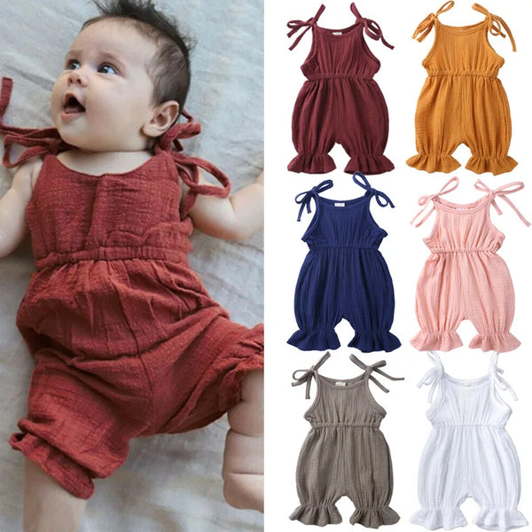 baby girl cotton jumpsuit with cute design from momchecklist