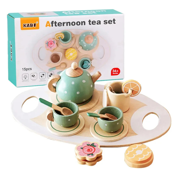 Wooden Afternoon Tea Set Toy - Momchecklist