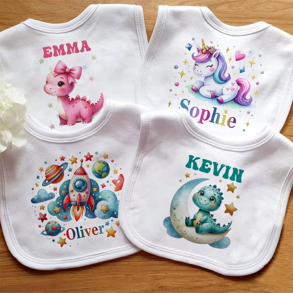 Cute Personalised Baby Bibs