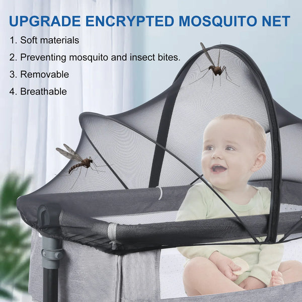 Mosquito Net for Baby Bed Four Seasons Universal Newborn Baby Removable Portable Ventilate Foldable Encrypted Crib Protectors