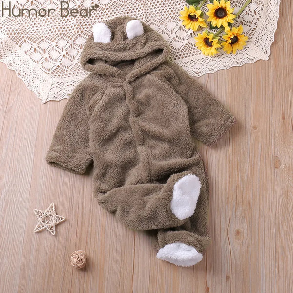 Humor Bear Autumn Winter Long Sleeve Rompers