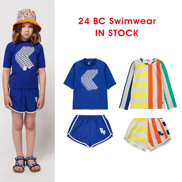 Kids Swimwear 2024 Summer BC Girls Bikinis Printed Beach Wear Boy Trunks Borad Shorts Bathing Suit Brand Baby One-piece Swimsuit