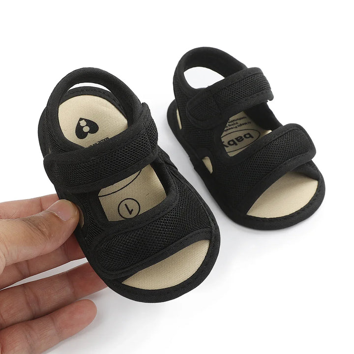 Black Toddler Summer Breeze Cloth Sandals - MomChecklist