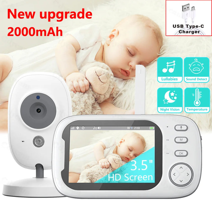 Wireless  Baby Monitor Night Vision - 2 Way Audio Talk Baby Security Camera - MomChecklist