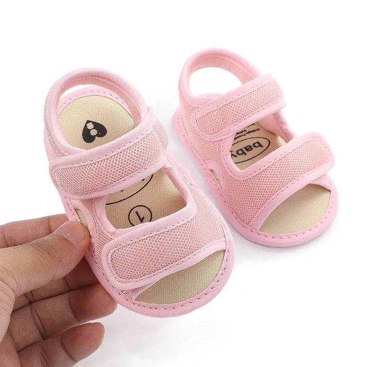 Pink Toddler Summer Breeze Cloth Sandals - MomChecklist