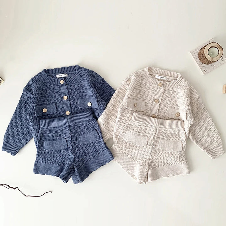 Girls Knit Suit Clothing Set | momchecklist.com