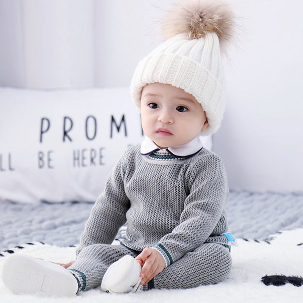 Baby Knitted Sweater Suit Coat Autumn Clothes