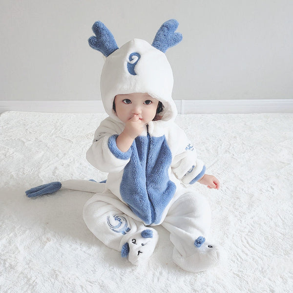 Newborn Baby Autumn Clothes One-piece Animal